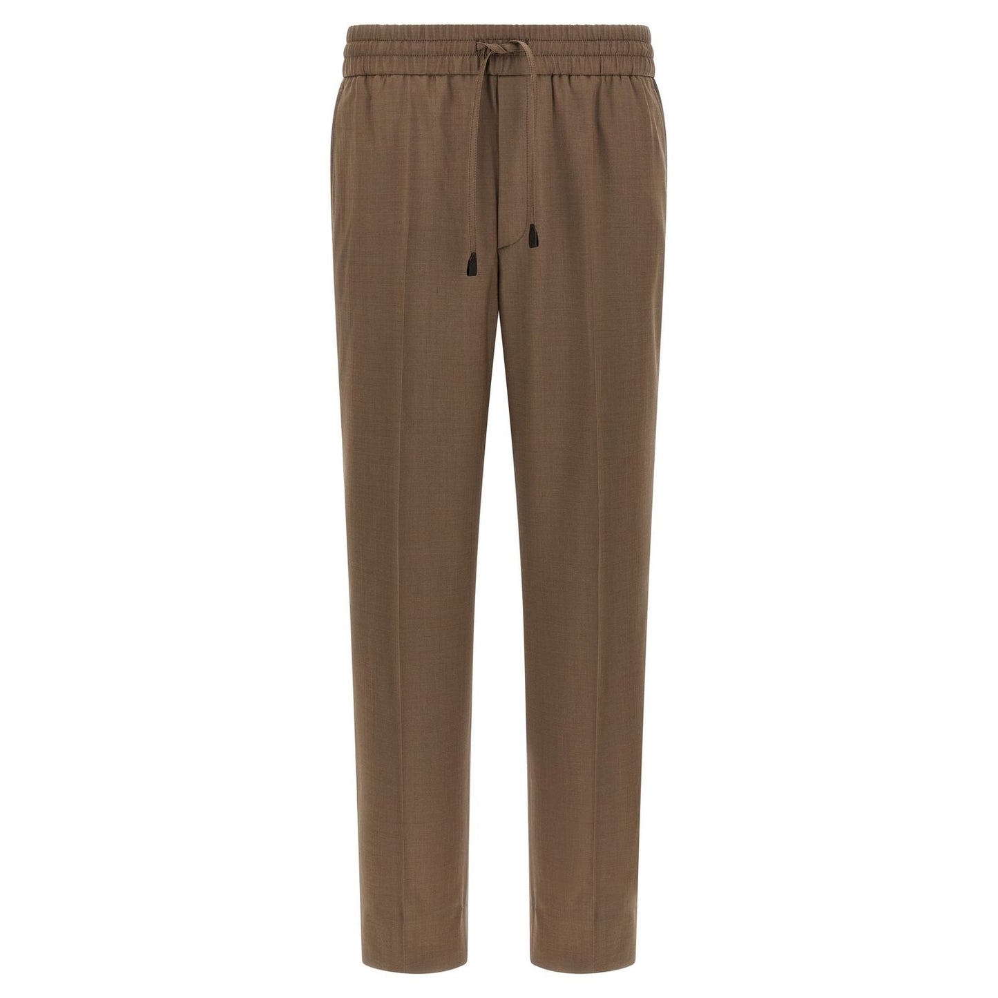 Brioni Brown Wool Casual Pants