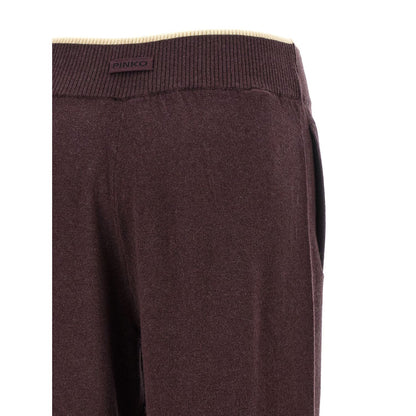 PINKO Purple Wool Casual Pants