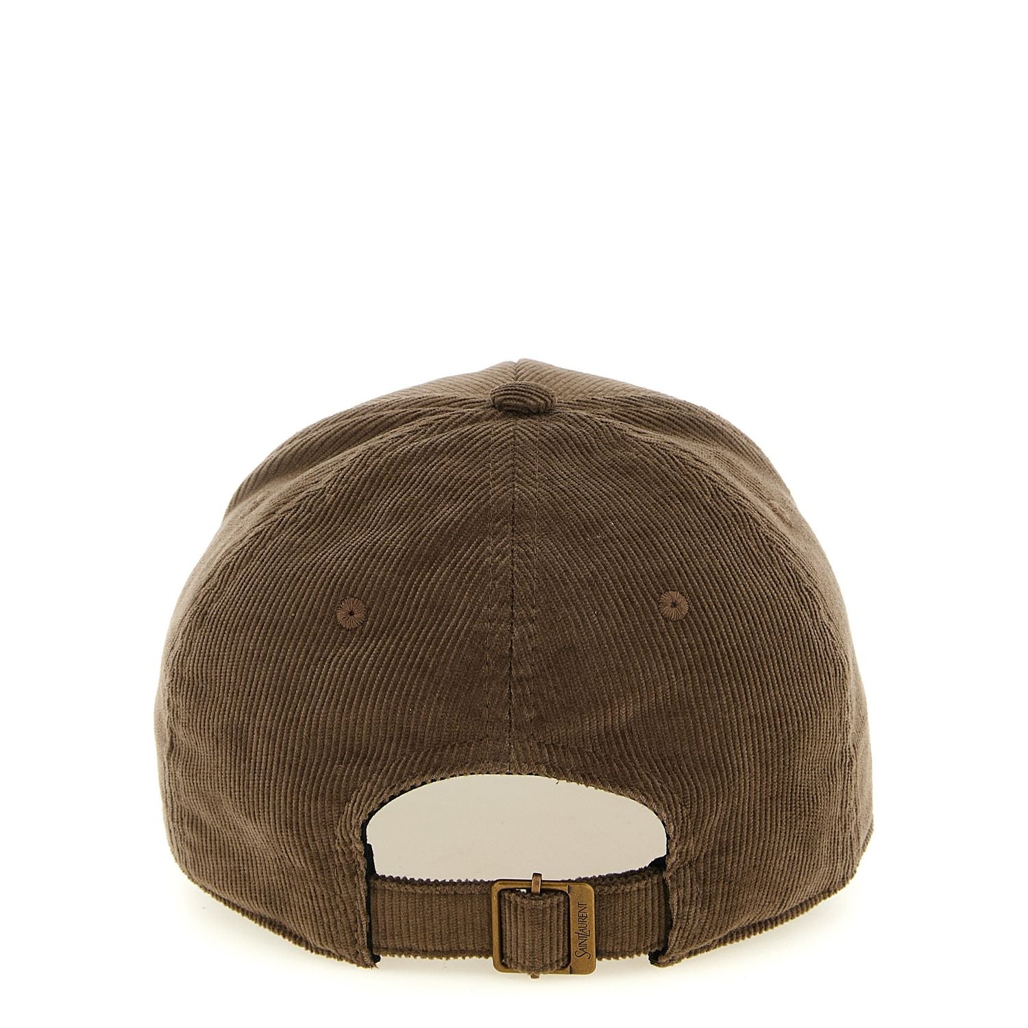 Saint Laurent Brown Cotton Cap (Baseball Hat)