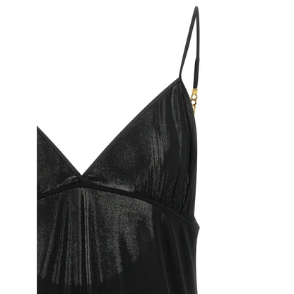 Saint Laurent Black Viscose Tank Tops