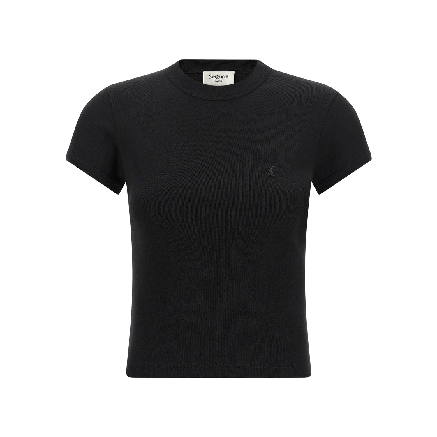 Saint Laurent Black Cotton T-Shirt