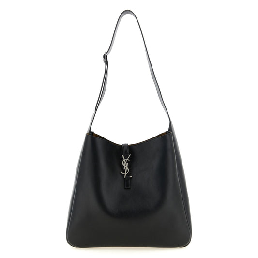 Saint Laurent Black Calfskin Shoulder Bag