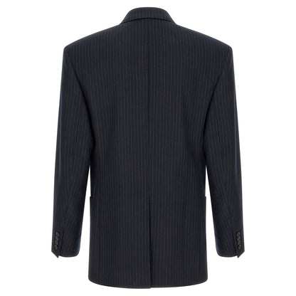 Saint Laurent Blue Wool Blazer