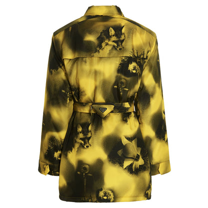 Prada Bicolor Polyamide Parka