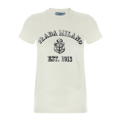 Prada White Cotton T-Shirt