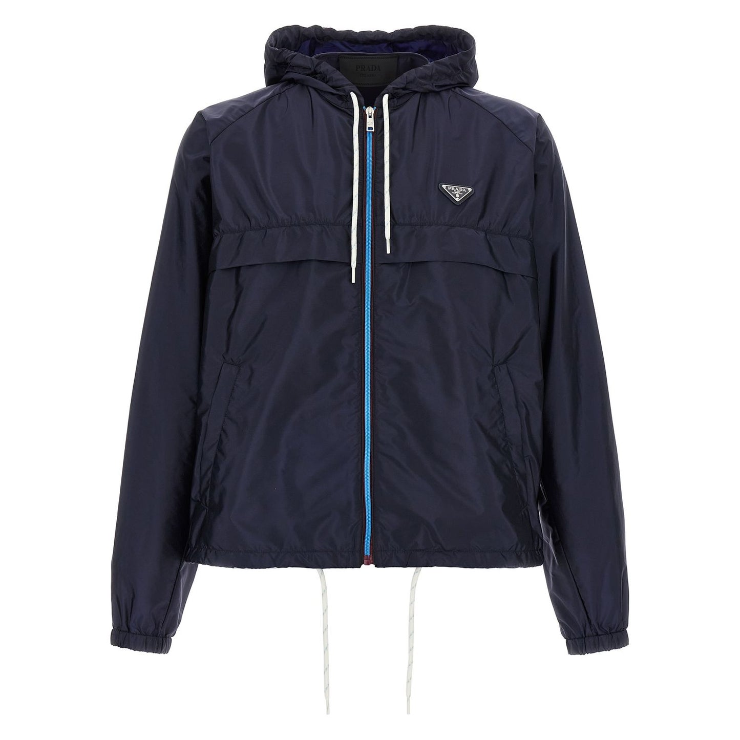 Prada Blue Recycled Polyamide Jacket