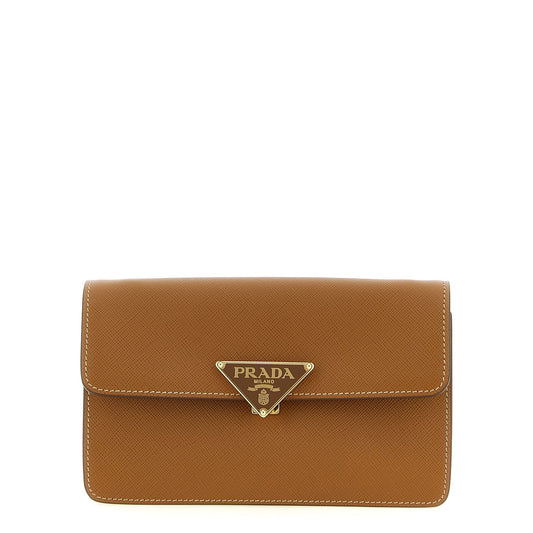Prada Beige Calfskin Crossbody Bag