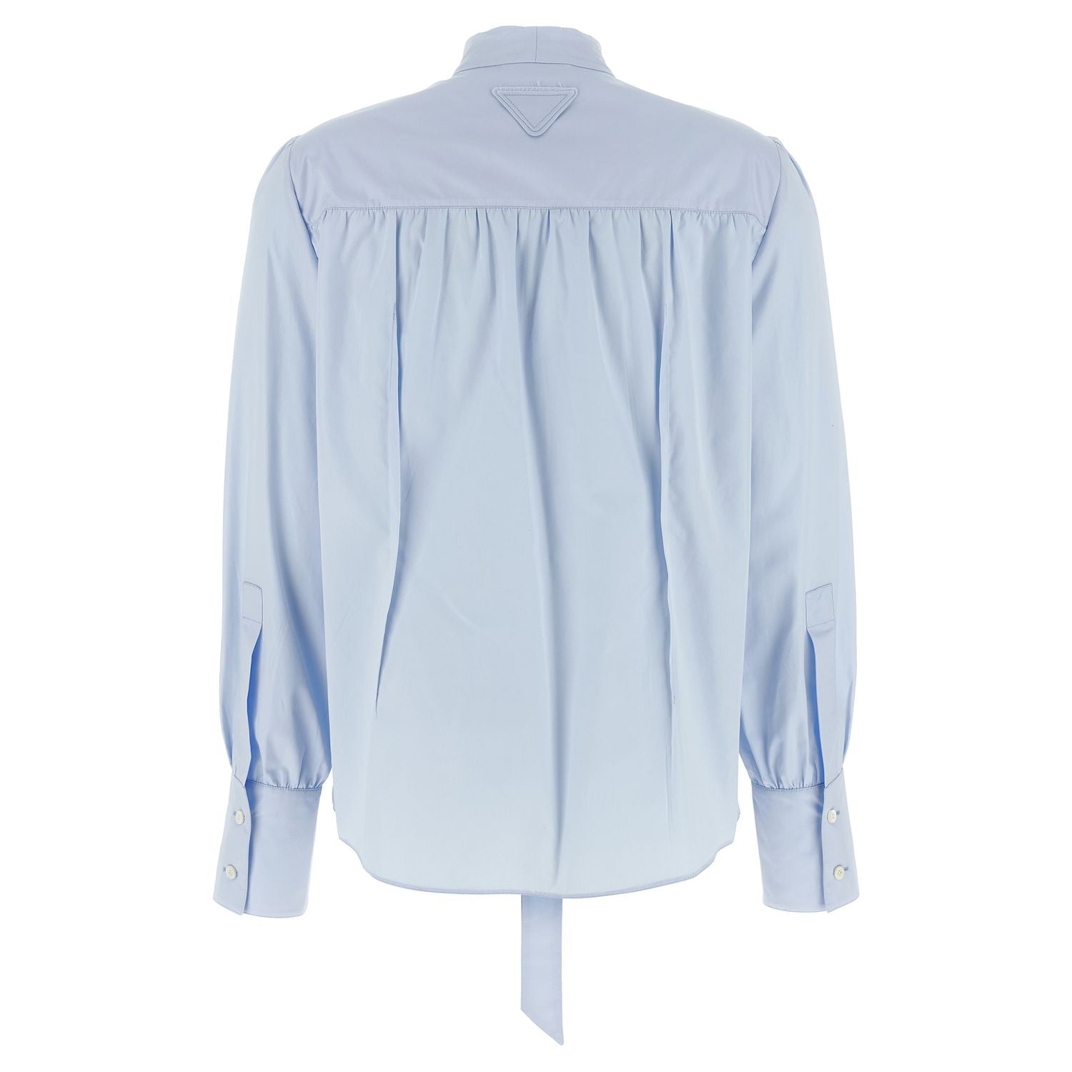 Prada Blue Cotton Blouse