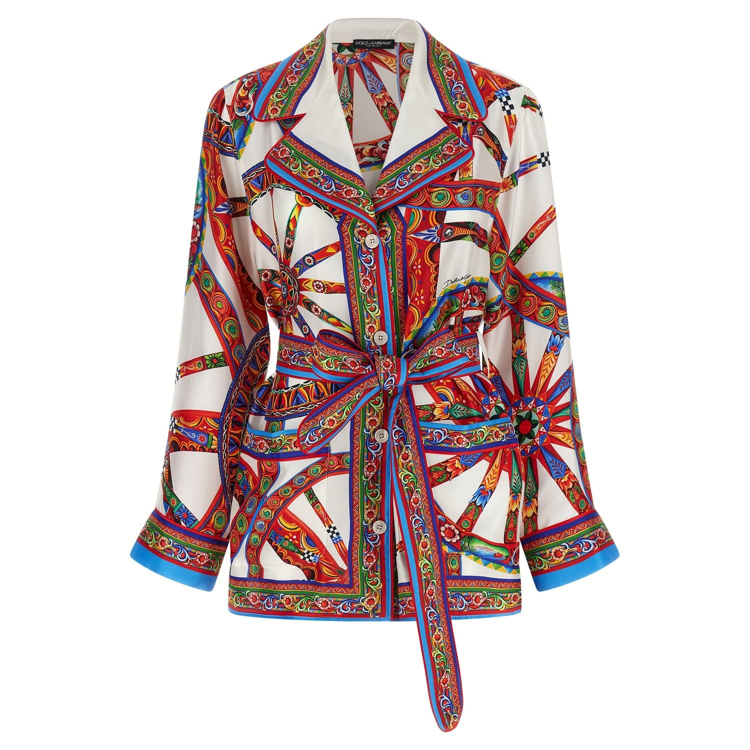 Dolce & Gabbana Multicolor Silk Blouse