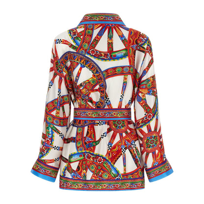 Dolce & Gabbana Multicolor Silk Blouse