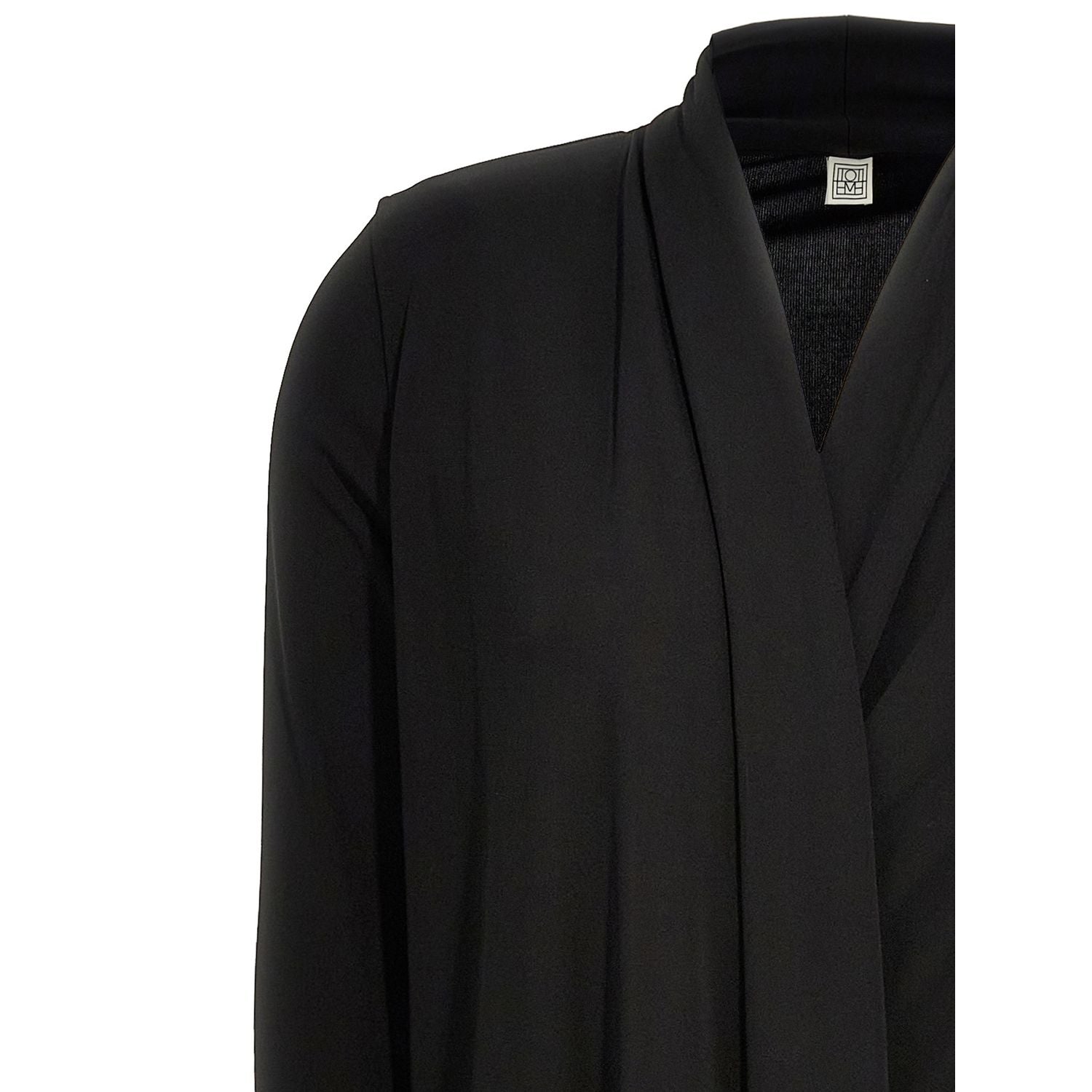 TOTEME Black Viscose Long Dress