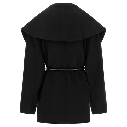 Sportmax Black Wool Coat