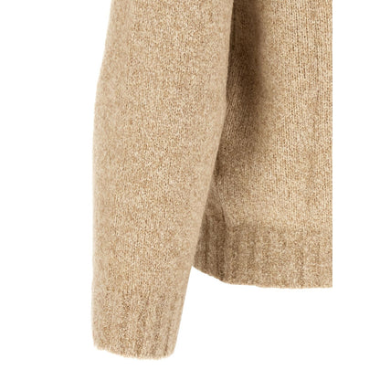 Brunello Cucinelli Beige Virgin Wool Cardigan