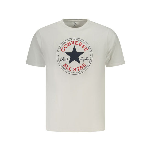 Converse White Cotton Men's T-Shirt