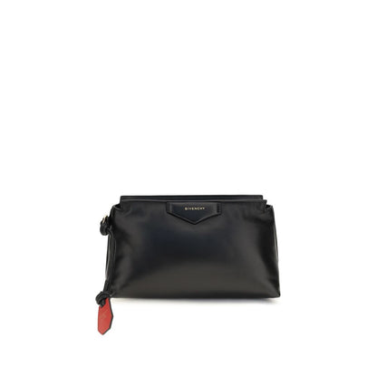Givenchy Black Lamb Ovis Aries Clutch Bag