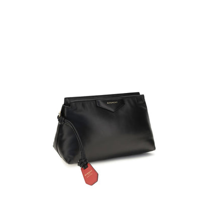 Givenchy Black Lamb Ovis Aries Clutch Bag