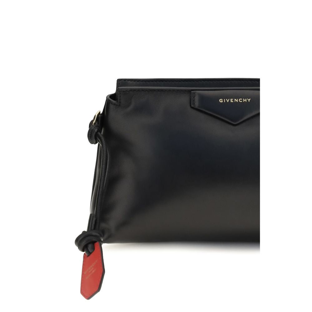 Givenchy Black Lamb Ovis Aries Clutch Bag