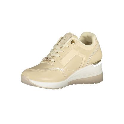Laura Biagiotti Beige Polyurethane Women's Sneaker
