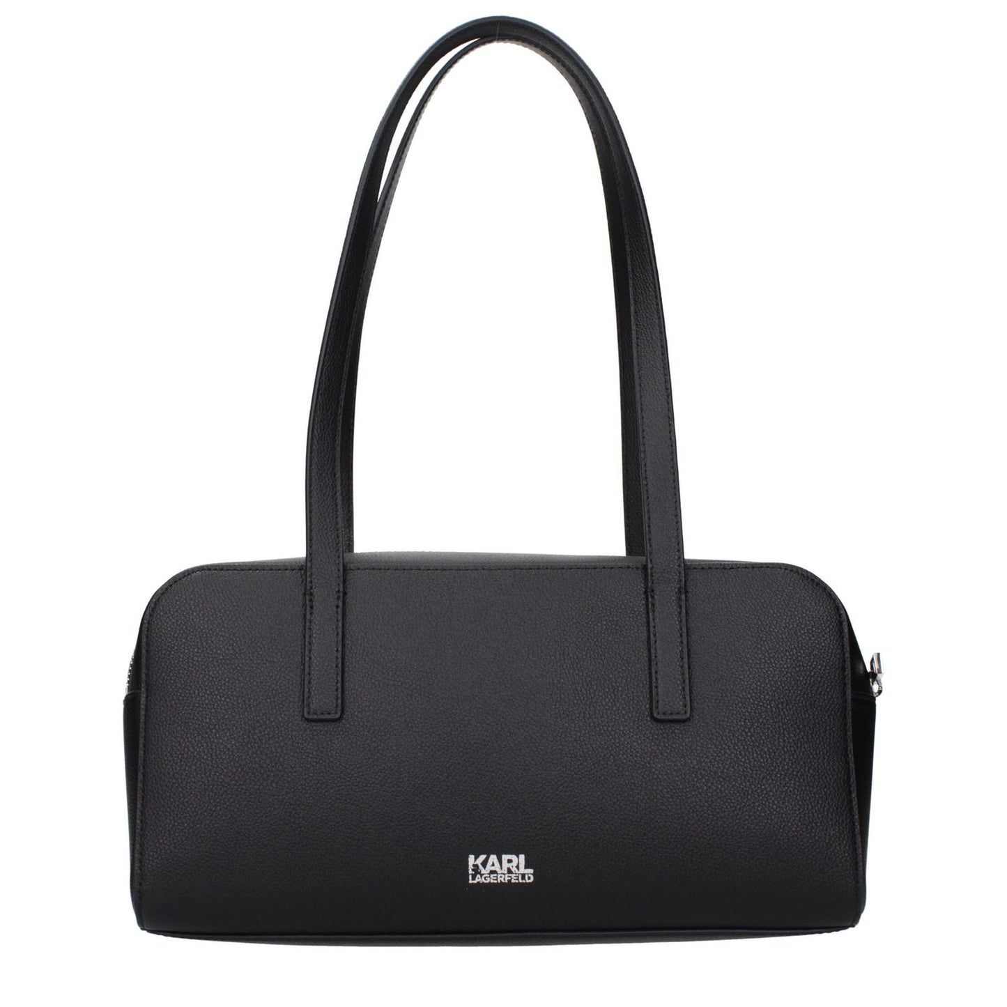 Karl Lagerfeld Black Leather Shoulder Bag