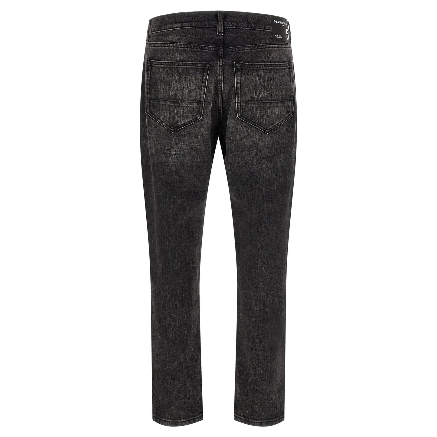 Department 5 Black Cotton Cropped Jeans
