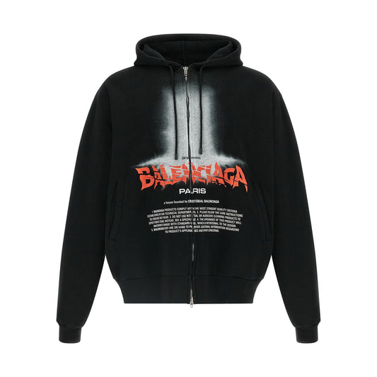 Balenciaga Black Cotton Sweatshirt