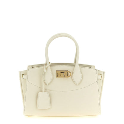 Ferragamo White Calfskin Handbag
