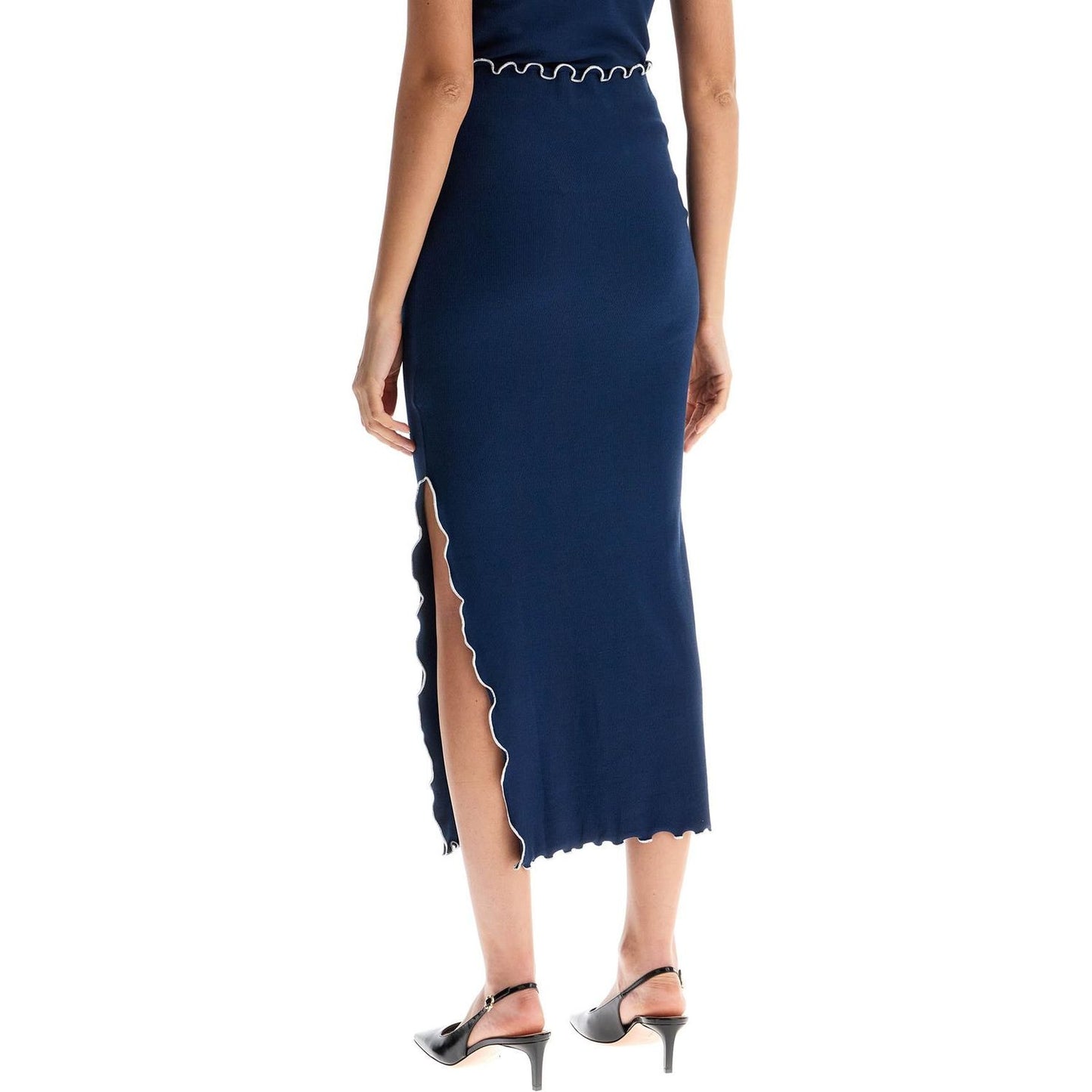 Rotate midi skirt with contrasting hemline Skirts Rotate