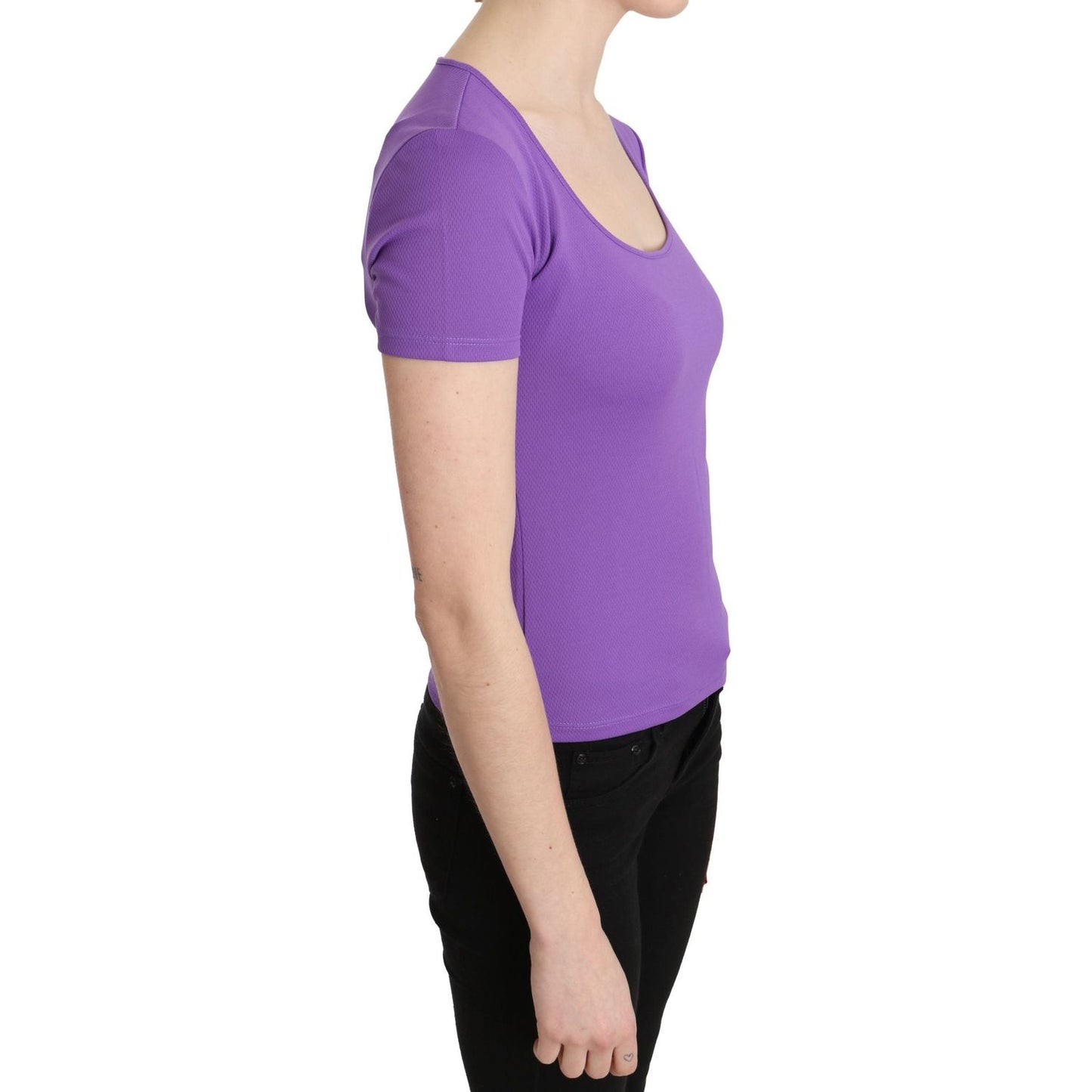 GF Ferre Chic Purple Casual Top for Everyday Elegance GF Ferre