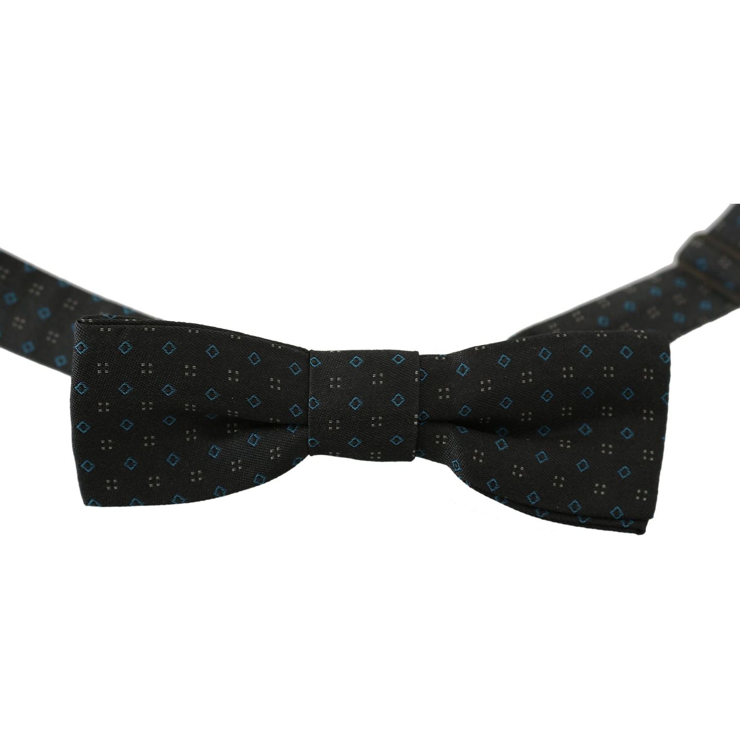 Dolce & Gabbana Elegant Gray Silk Patterned Bow Tie Necktie Dolce & Gabbana