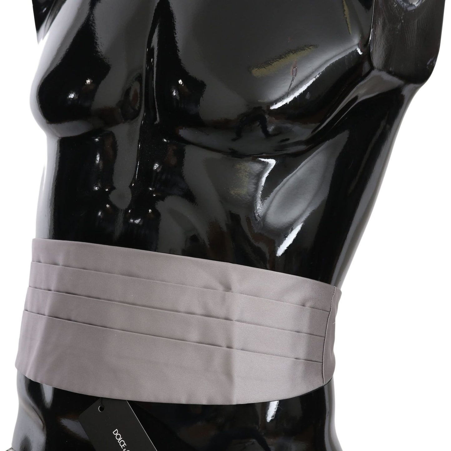 Dolce & Gabbana Gray Men Waist Belt 100% Silk Cummerbund 1728,67345645728,Accessories,Belts - Accessories,Cummerbund - Men - Accessories,Dolce & Gabbana,Gray,High-Waist Belts - Belts - Accessories,IT44 | S,IT50 | L,Material: 100% Silk,Men,Men - Accessorie