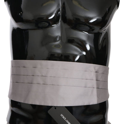 Dolce & Gabbana Gray Men Waist Belt 100% Silk Cummerbund 1728,67345645728,Accessories,Belts - Accessories,Cummerbund - Men - Accessories,Dolce & Gabbana,Gray,High-Waist Belts - Belts - Accessories,IT44 | S,IT50 | L,Material: 100% Silk,Men,Men - Accessorie