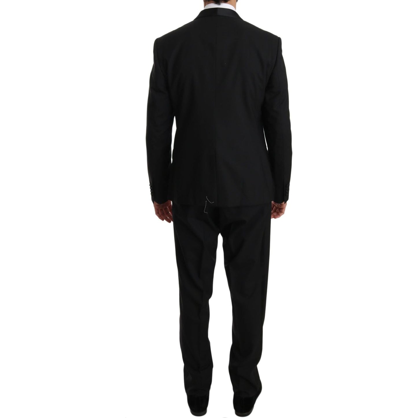 Dolce & Gabbana Elegant Black Slim Fit Martini Suit Set Dolce & Gabbana