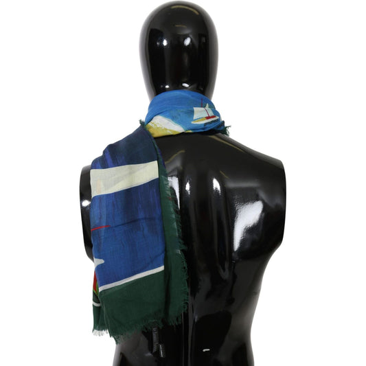 Dolce & Gabbana Elegant Multicolor Modal-Cashmere Men's Scarf Dolce & Gabbana