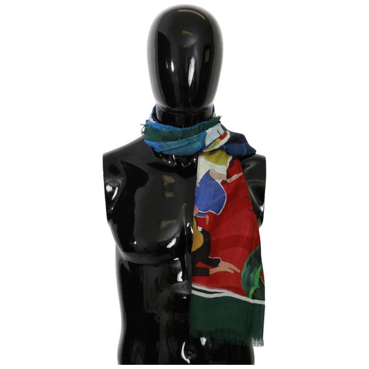 Dolce & Gabbana Elegant Multicolor Modal-Cashmere Men's Scarf Dolce & Gabbana