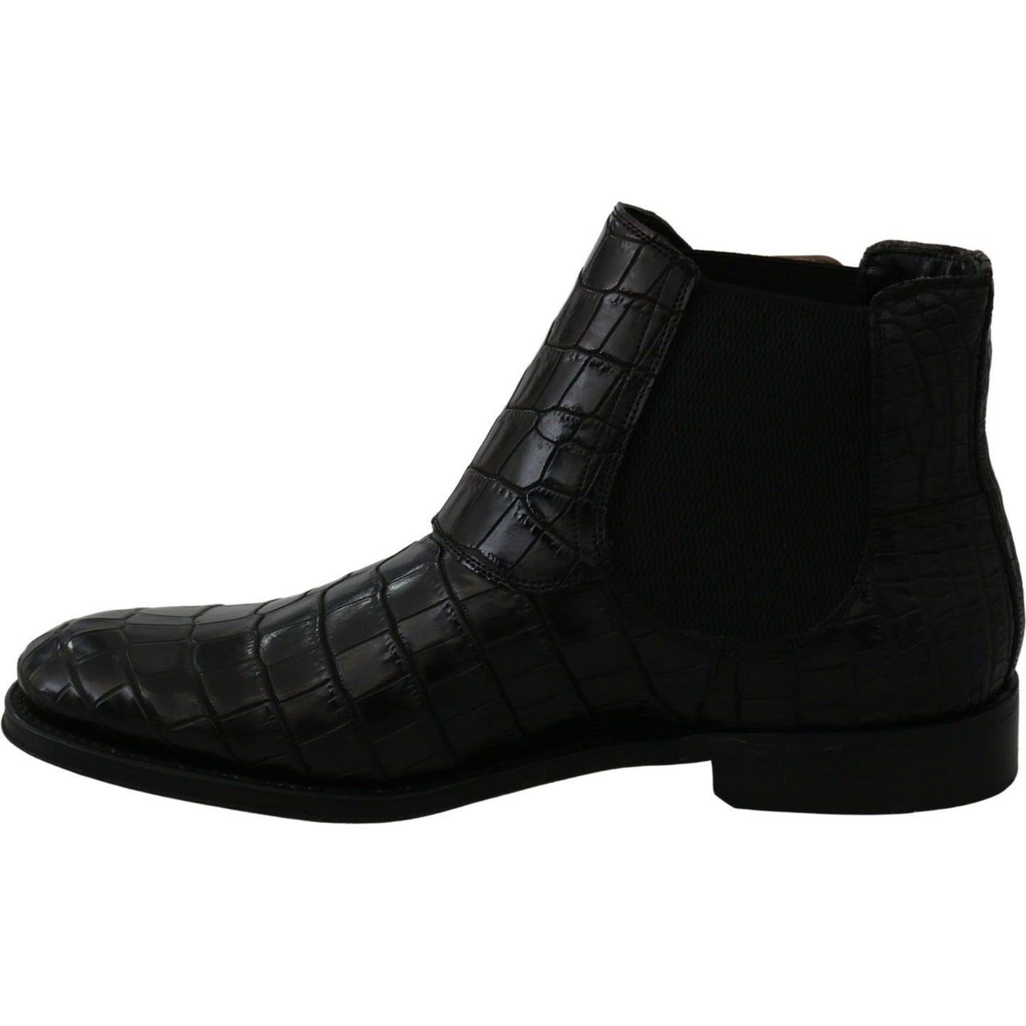 Dolce & Gabbana Elegant Derby Brogue Boots in Exotic Leather Dolce & Gabbana