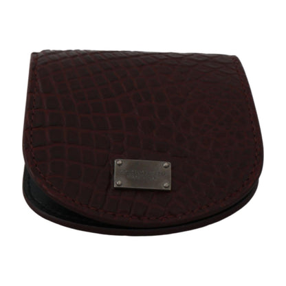 Dolce & Gabbana Brown Exotic Skin Pocket Condom Case Holder