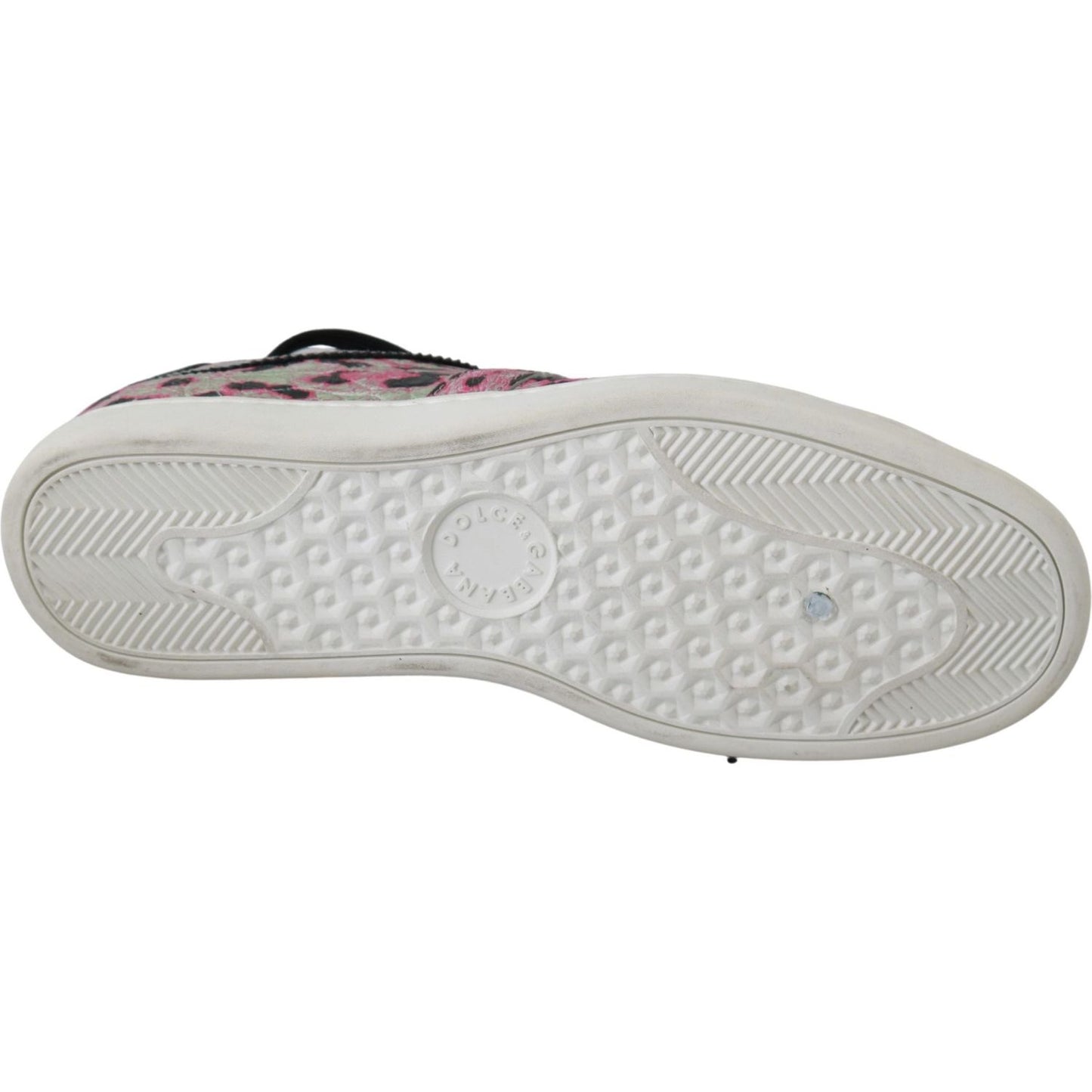 Dolce & Gabbana Pink Leopard Print Training Leather Flat Sneakers1728,67345645728,Dolce & Gabbana,EU42/US9,Low Tops - Sneakers - Shoes,Material: 91% Crocodile leather 9% Vitello leather,Multicolor,New with tags,Shoes,Sneakers - Shoes,Sneakers - Women - Sh