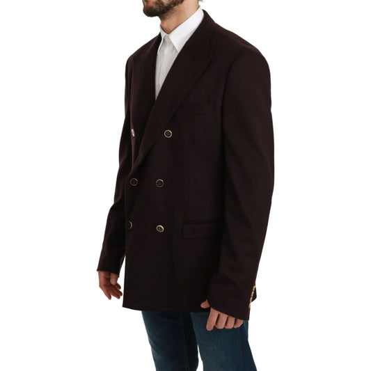 Elegant Bordeaux Taormina Cashmere Blazer