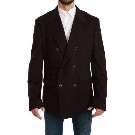 Elegant Bordeaux Taormina Cashmere Blazer