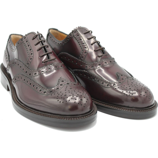 Saxone of Scotland Elegant Bordeaux Calf Leather Formal Shoes Saxone of Scotland