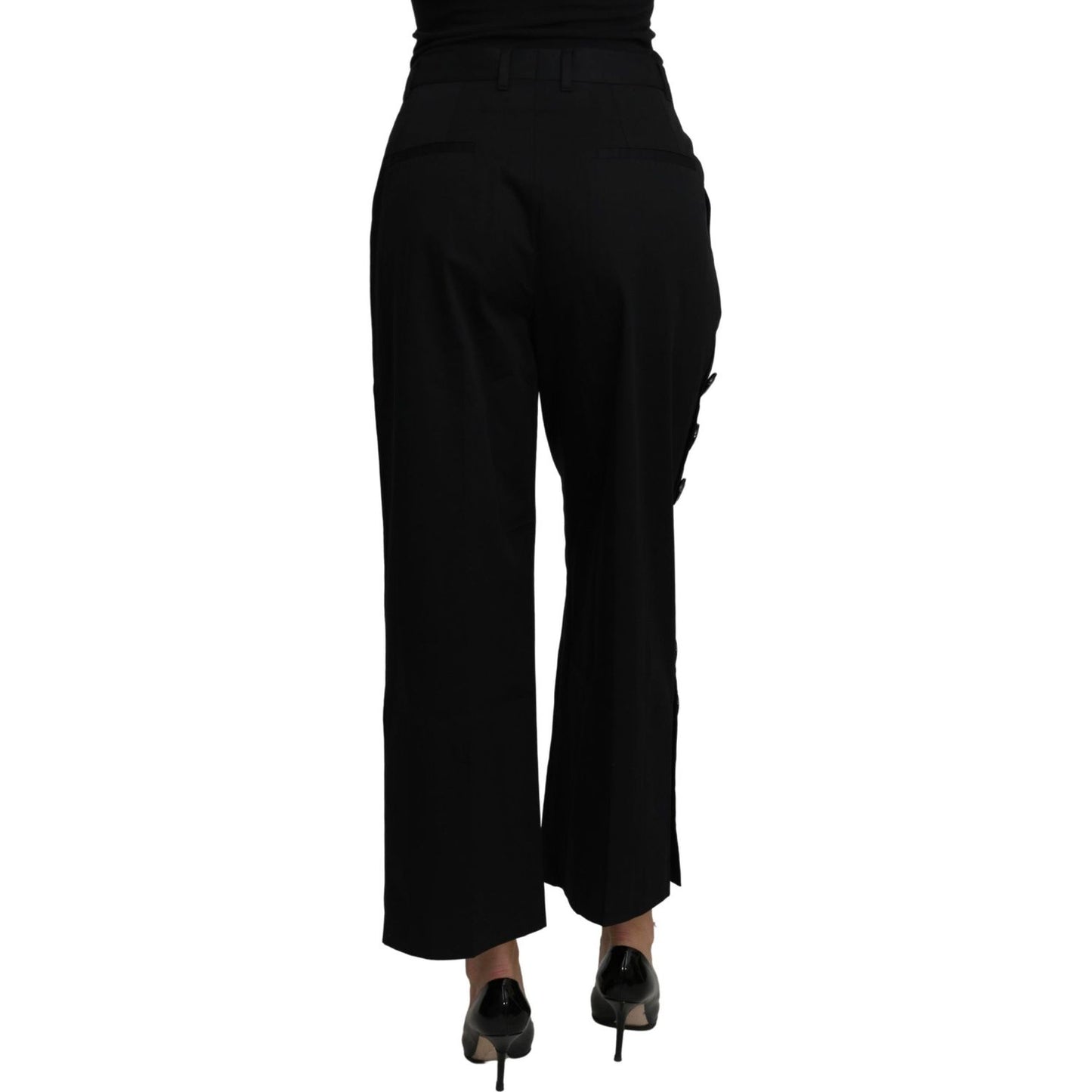 Dolce & Gabbana Elegant High Waist Cropped Pants Jeans & Pants Dolce & Gabbana