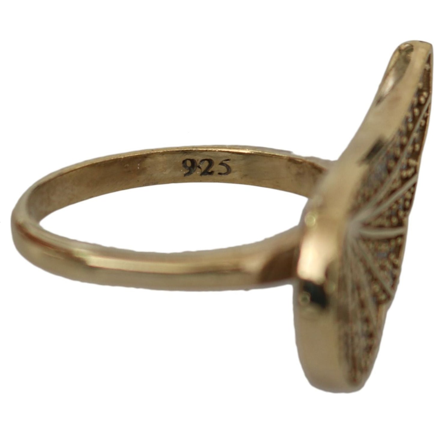 Nialaya Elegant Gold-Crystal Embellished Ring Ring Nialaya