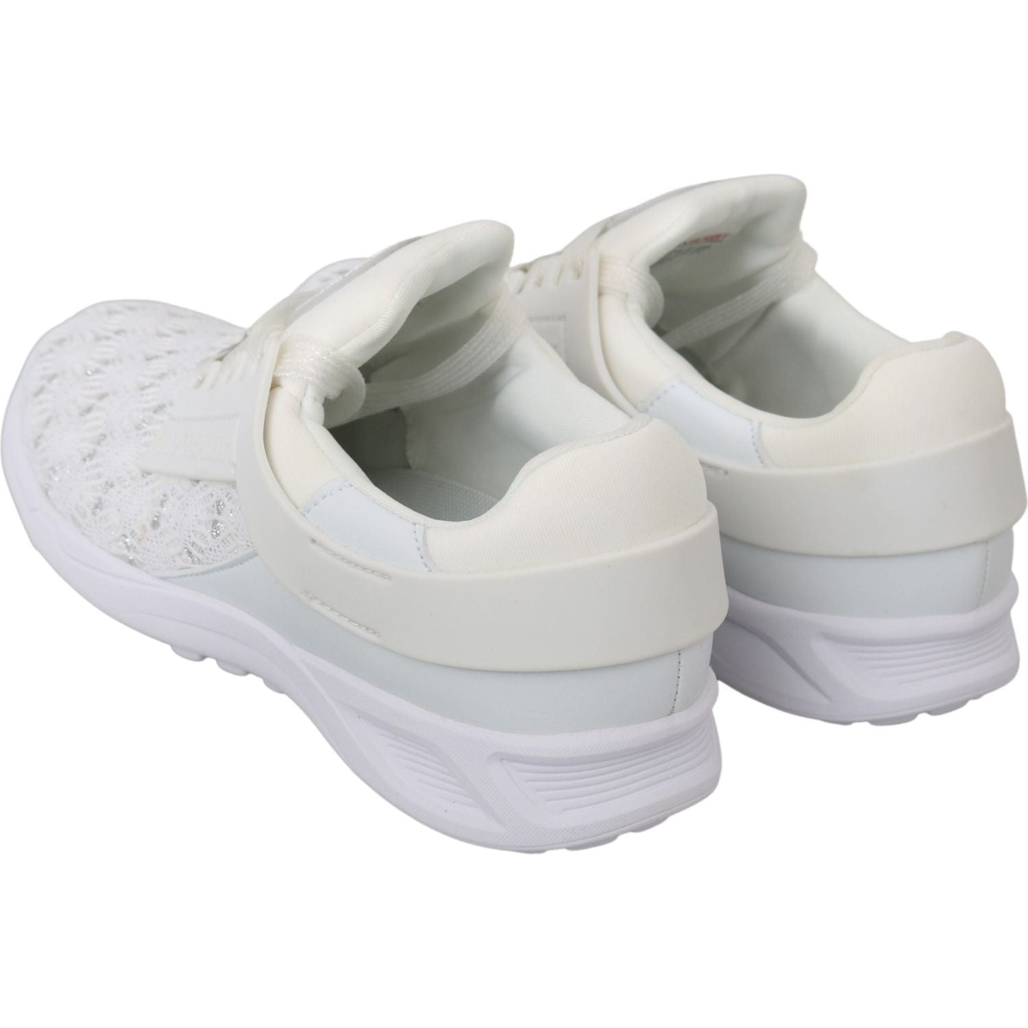 Philipp Plein White Polyester Casual Sneakers Shoes
