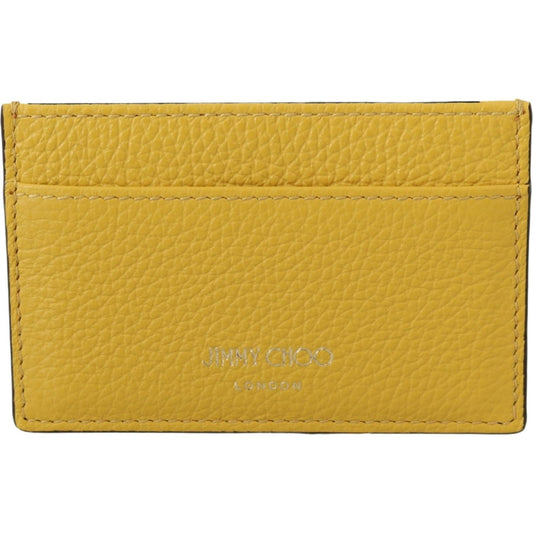 Sunshine Yellow Leather Card Holder