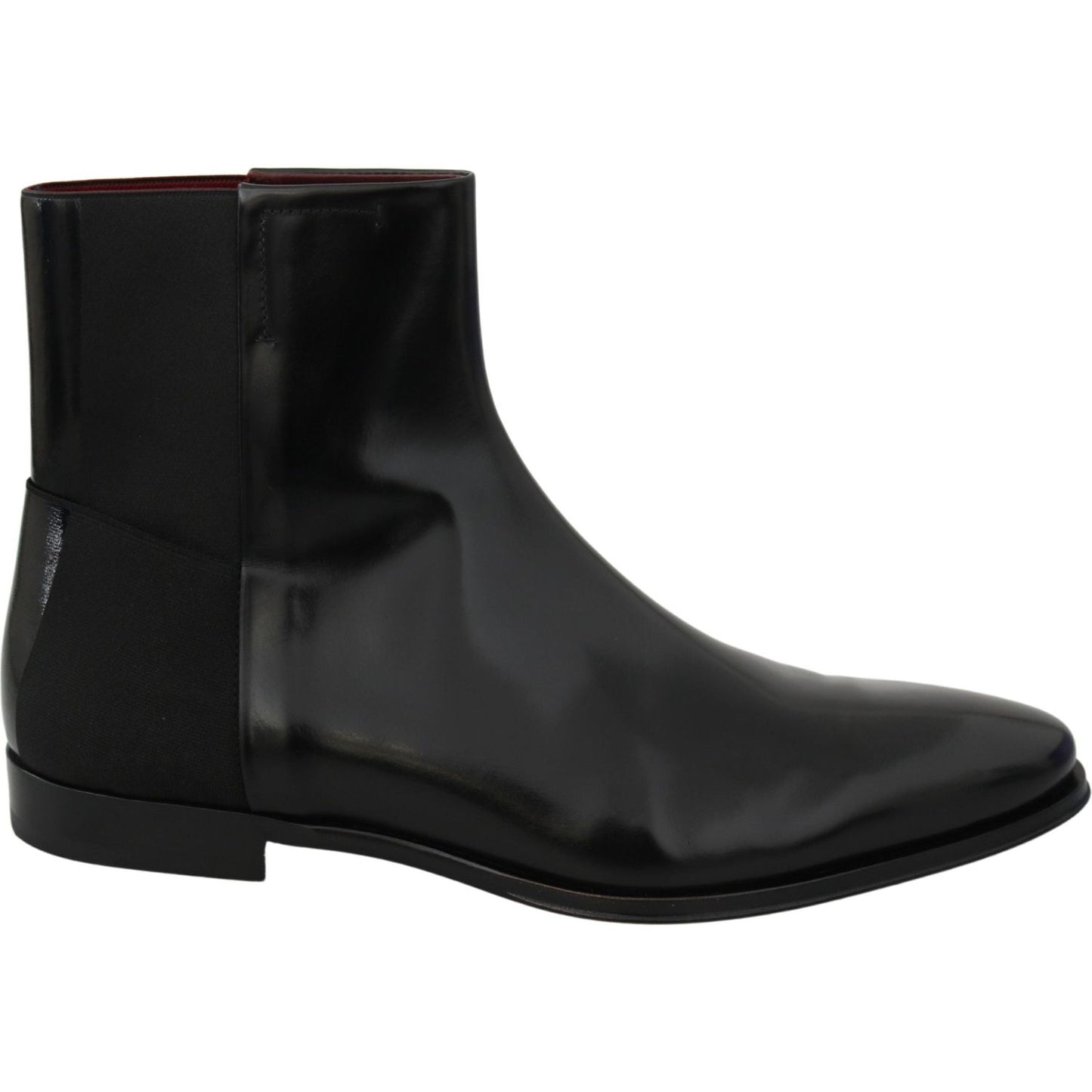 Dolce & Gabbana Elegant Black Leather Chelsea Boots Dolce & Gabbana