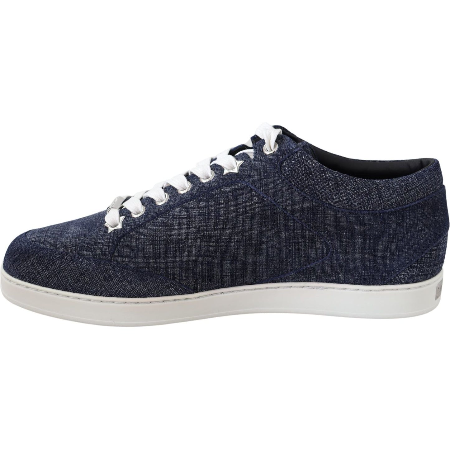 Jimmy Choo Chic Slip-On Blue Denim Suede Sneakers Jimmy Choo