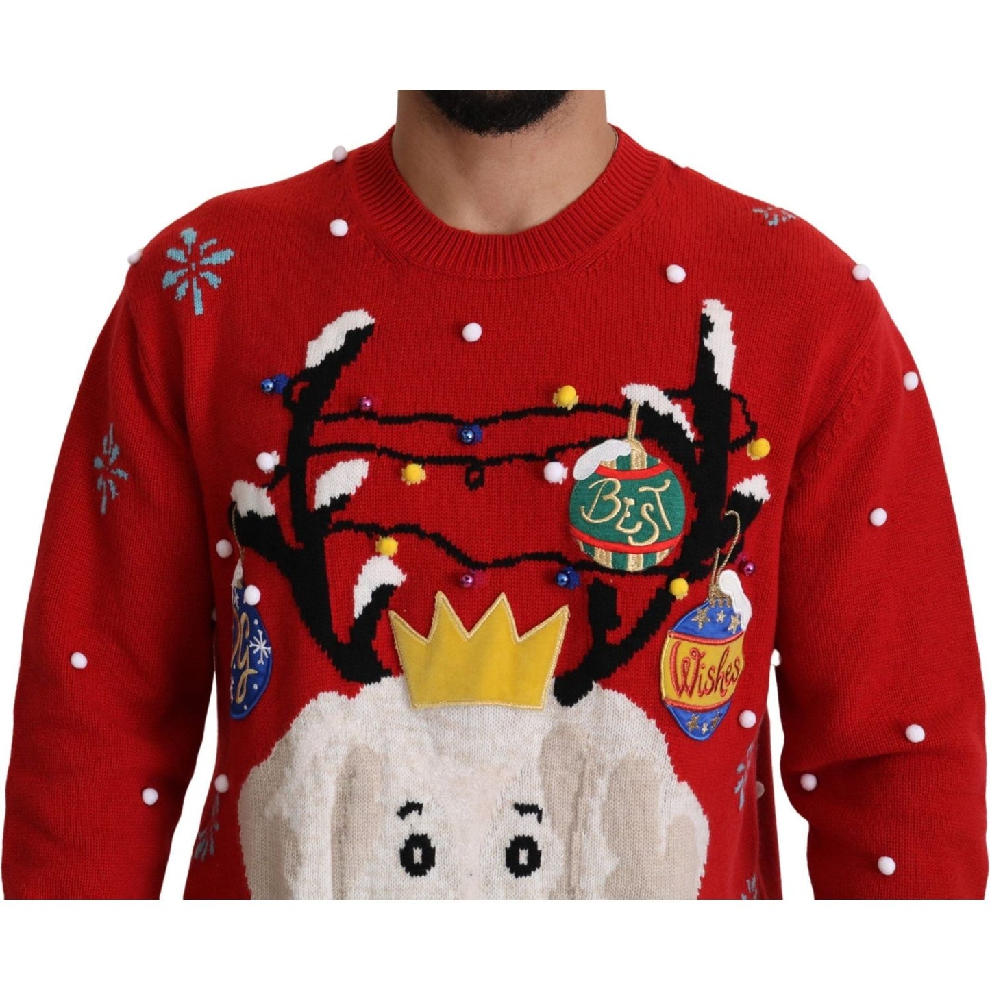 Dolce & Gabbana Elegant Christmas Cashmere Sweater Dolce & Gabbana