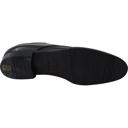 Dolce & Gabbana Black Leather SARTORIA Hand Made Shoes