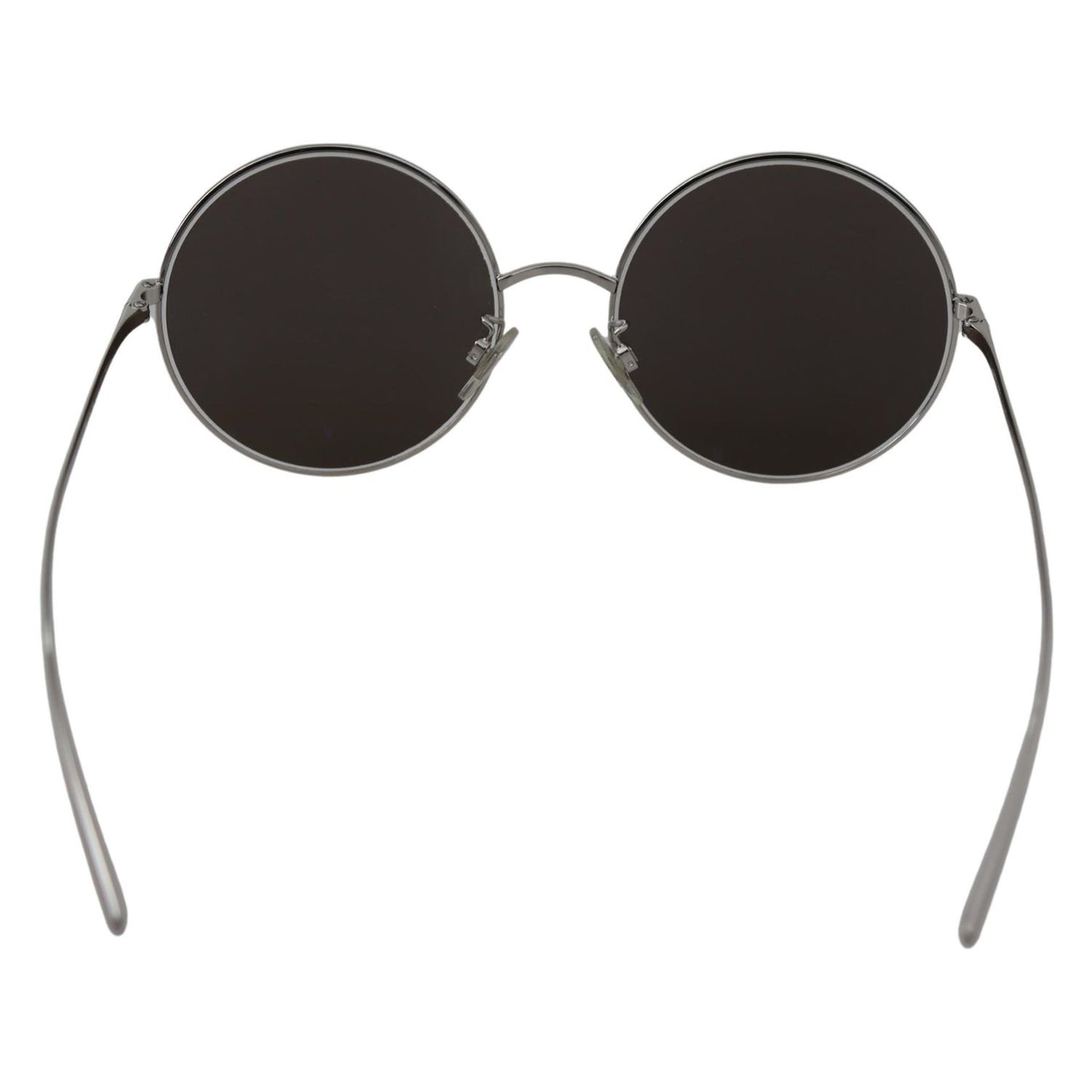 Dolce & Gabbana Silver Plated Round Gray Le nses Women Sunglasses