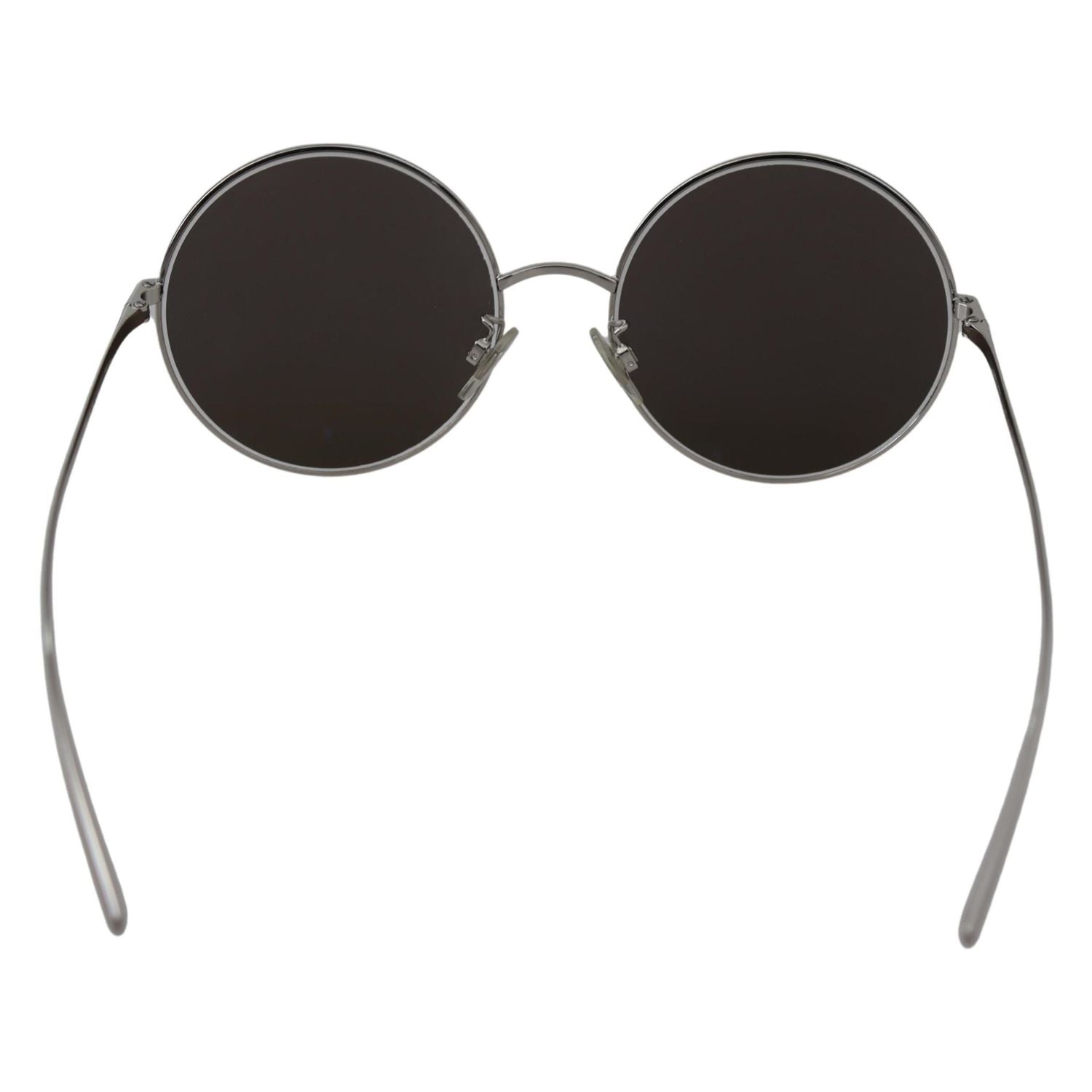 Dolce & Gabbana Silver Plated Round Gray Le nses Women Sunglasses